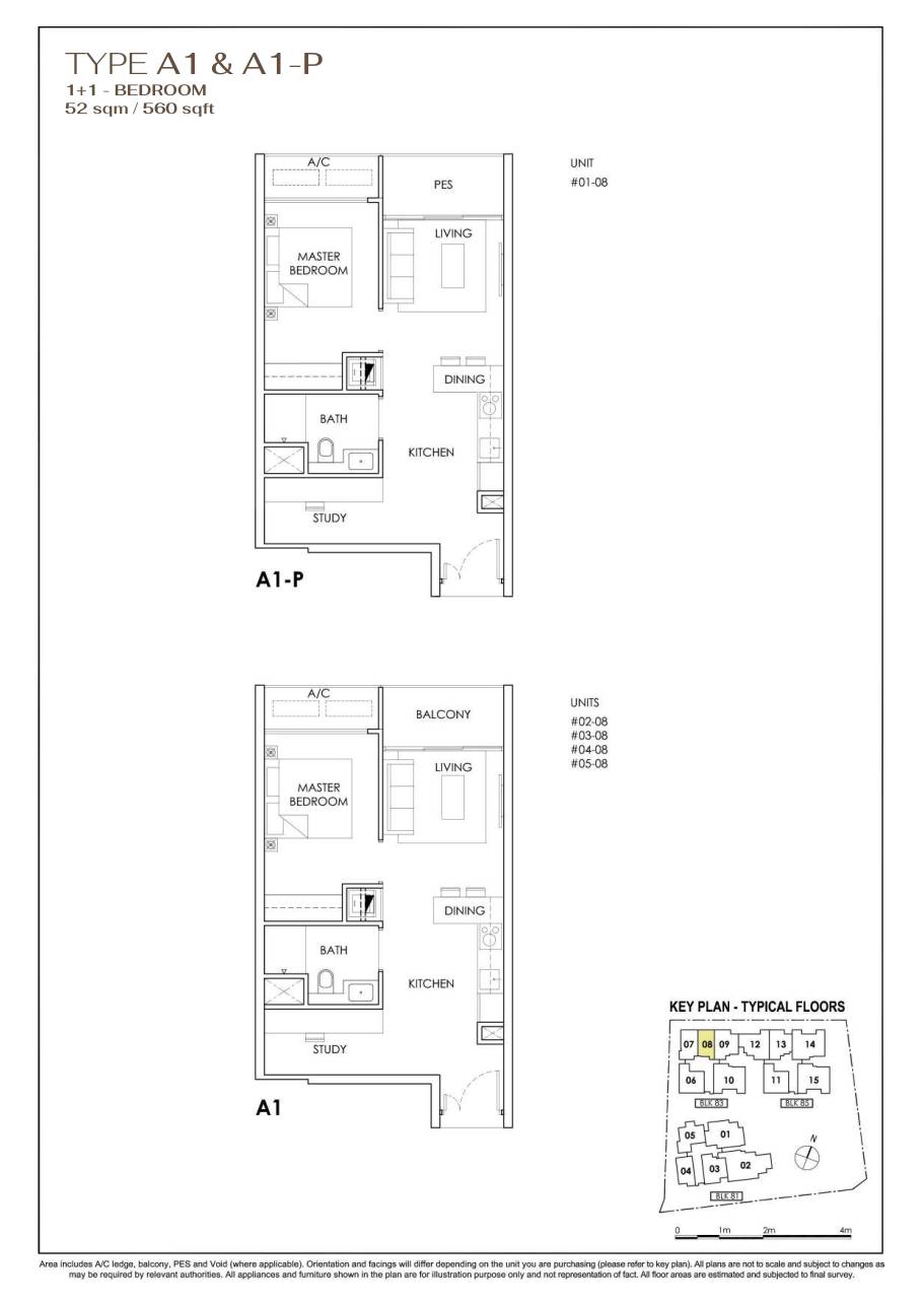 Phoenix Residences 1 Bedroom Floor Plan 2